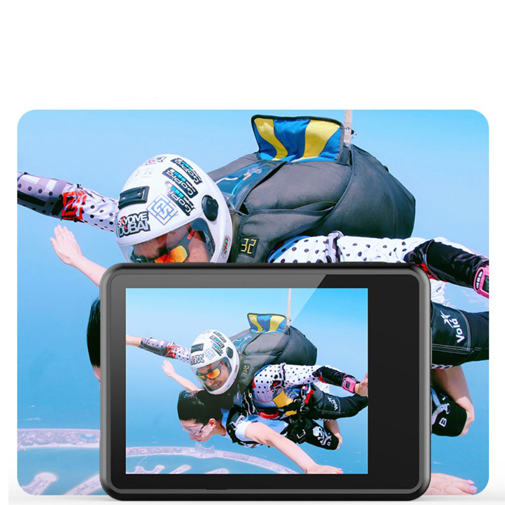 4K/30fps Ultra HD Action Cam WiFi Kamera mit 170° Weitwinkel mit Wasserdichtigkeit bis zu 30 Meter / Nachtsicht   Micro SD Kartenslot - Schwarz