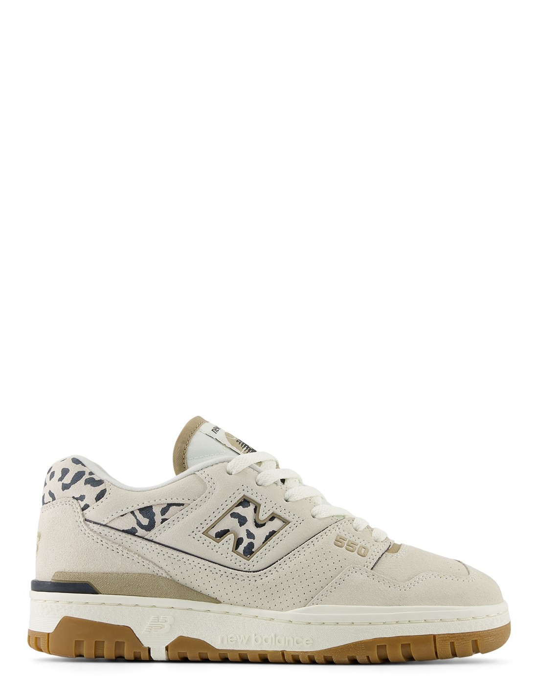 new balance Sneakers Femme 550 Beige et Léopard Cuir