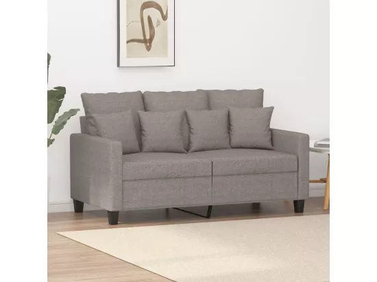 Canapé à 2 places Taupe 120 cm Tissu