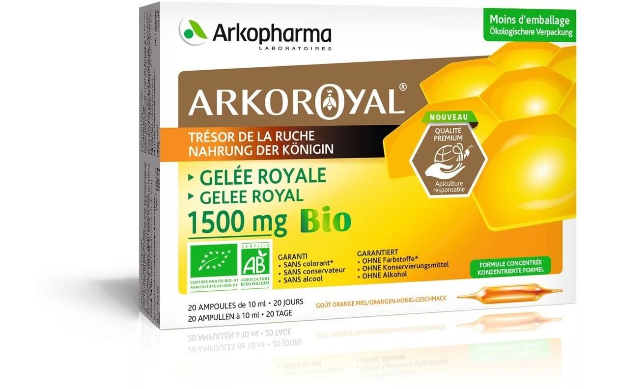 Gelee Royale Bio 1500 mg Ampulle 20 x 10 mlAmpullen zur Nahrungsergänzung