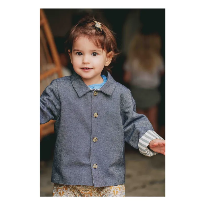 Loir Veste Ysée Réversible | Denim gris