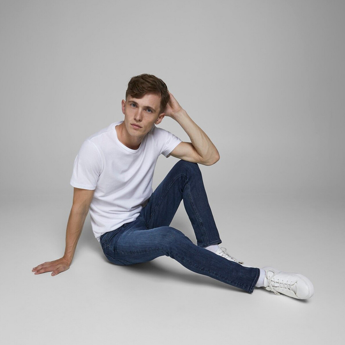 JACK & JONES<br>Calça jeans slim stretch Glenn