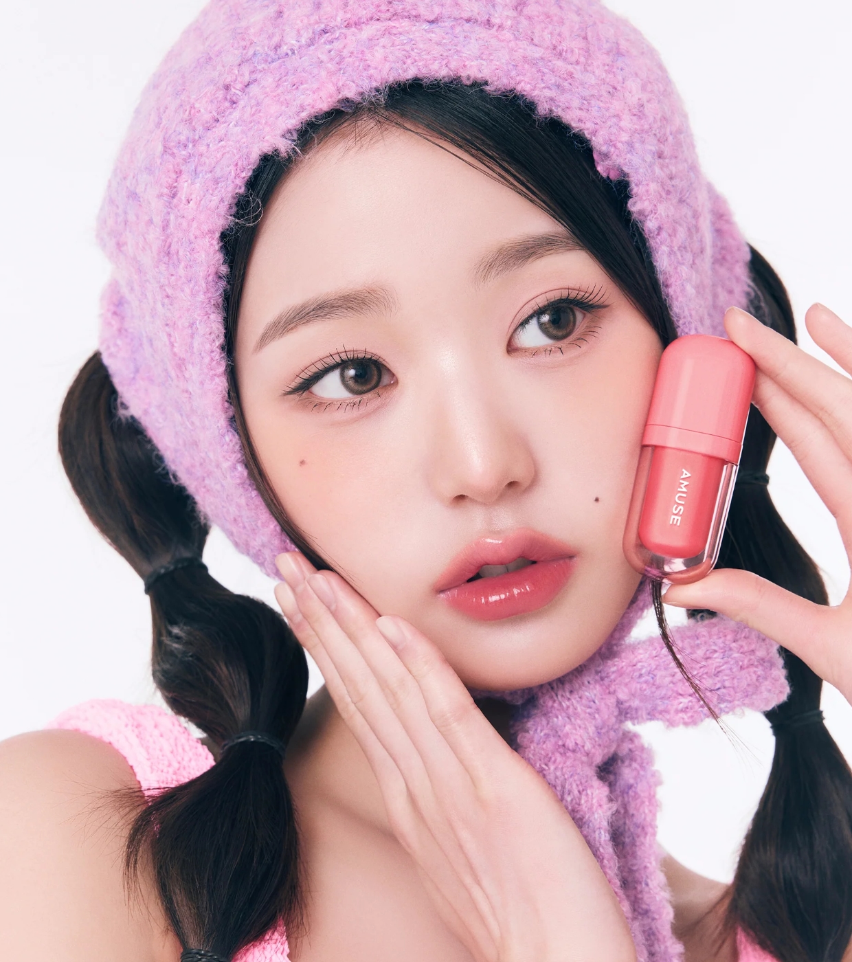 Amuse - Lip Tint Bebe Tint - 01: Boksoonga Love