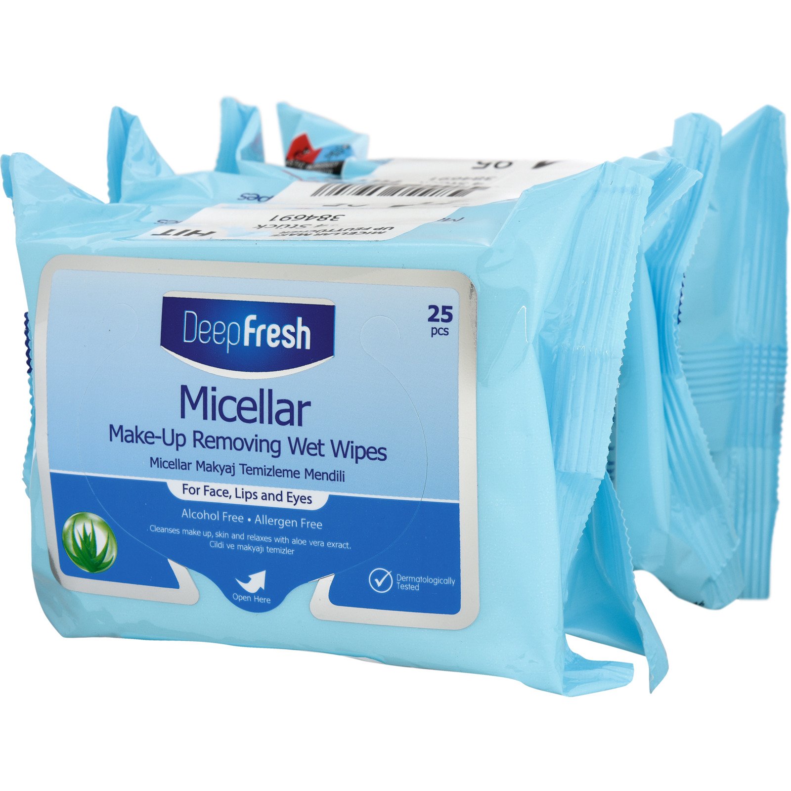 Deep Fresh Make-up Entferner Wipes Micellar 4 x 25 Stück