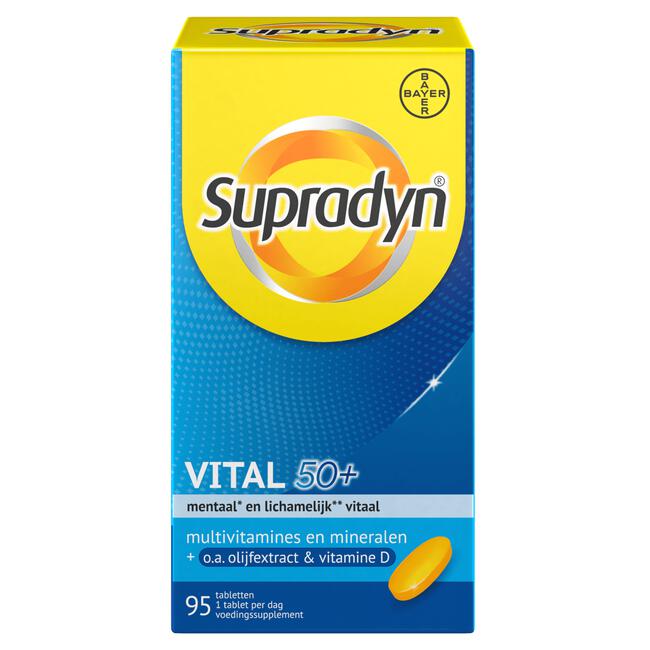 Supradyn Vital 50+ multivitamines voor vijftigplussers95 tabletten