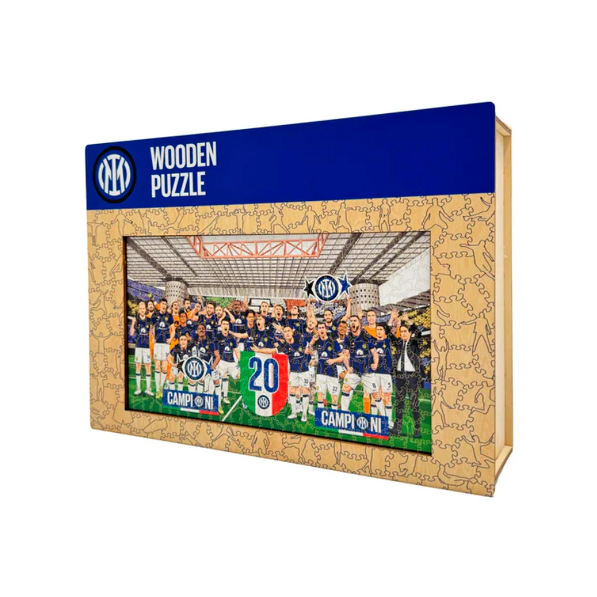 FC Inter de Milão 20Th Scudetto Puzzle Madeira (150 Peças)