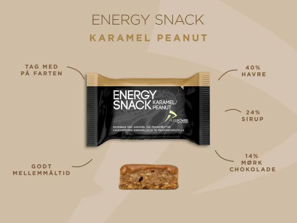 PurePower Energy Bar, Karamel   Peanut