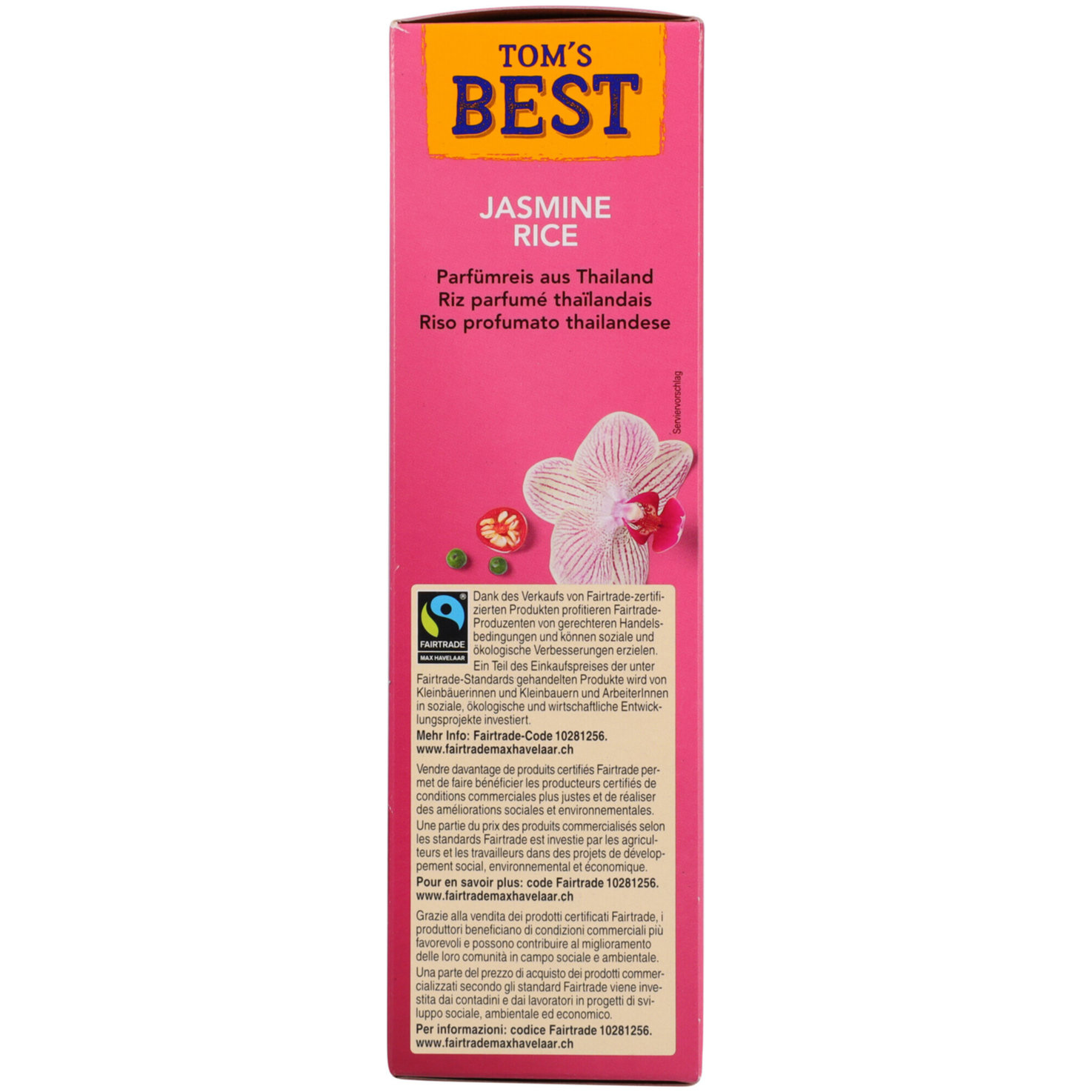 Tom's Best Jasmine Rice Kochbeutel 4x125g