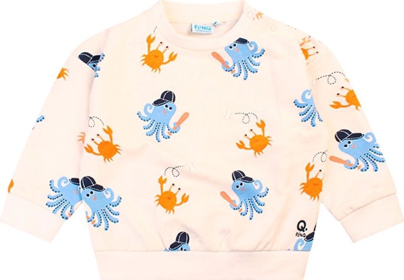 Flinq jongens sweater - Vanille