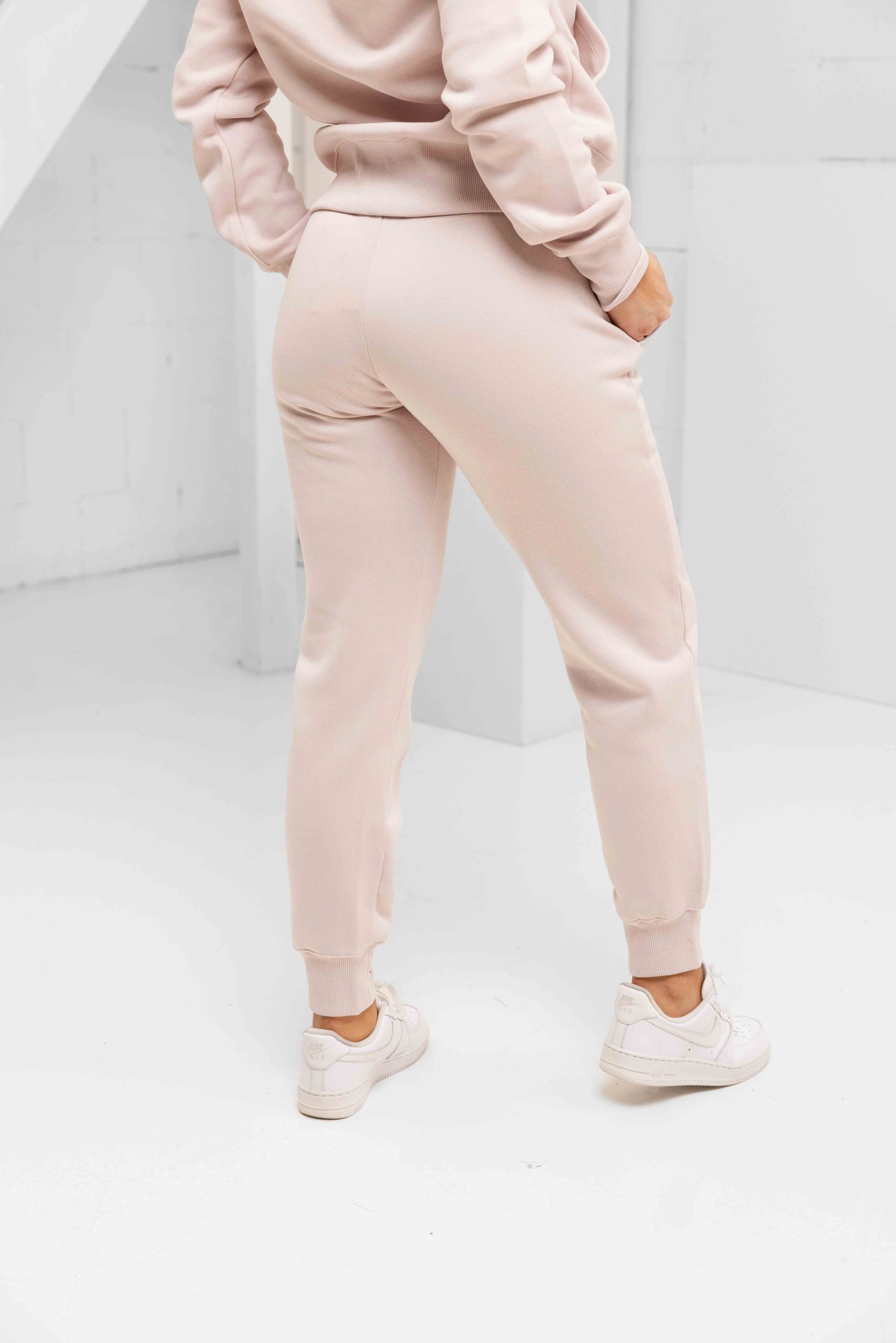 Nike Sportswear Phoenix Fleece Trainingsbroek Dames Lichtroze