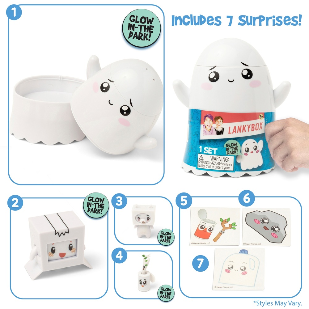 LankyBox Mystery Ghostly Glow-In-The-Dark Set