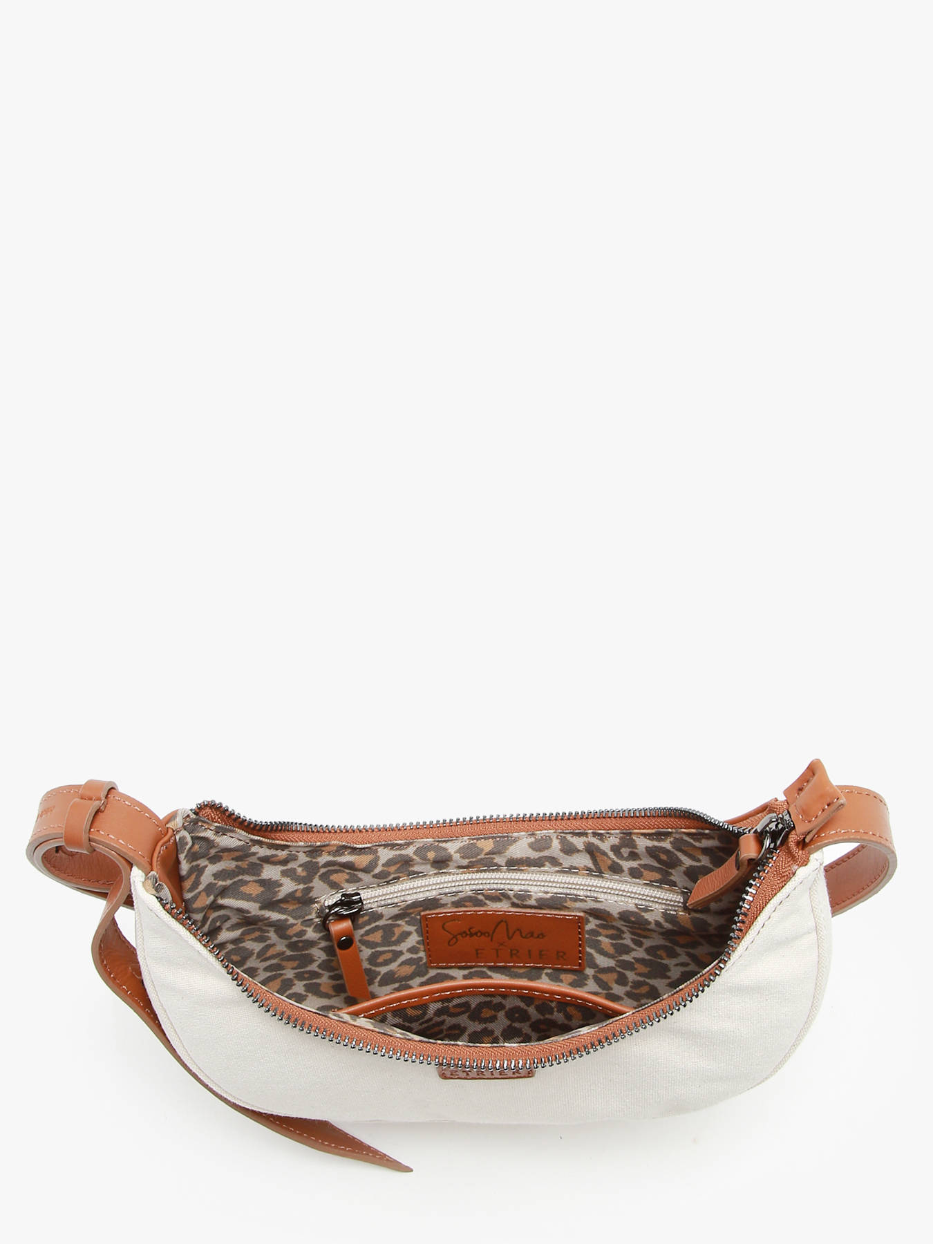 Sac port paule S Sosoomao coton et cuir ETRIER