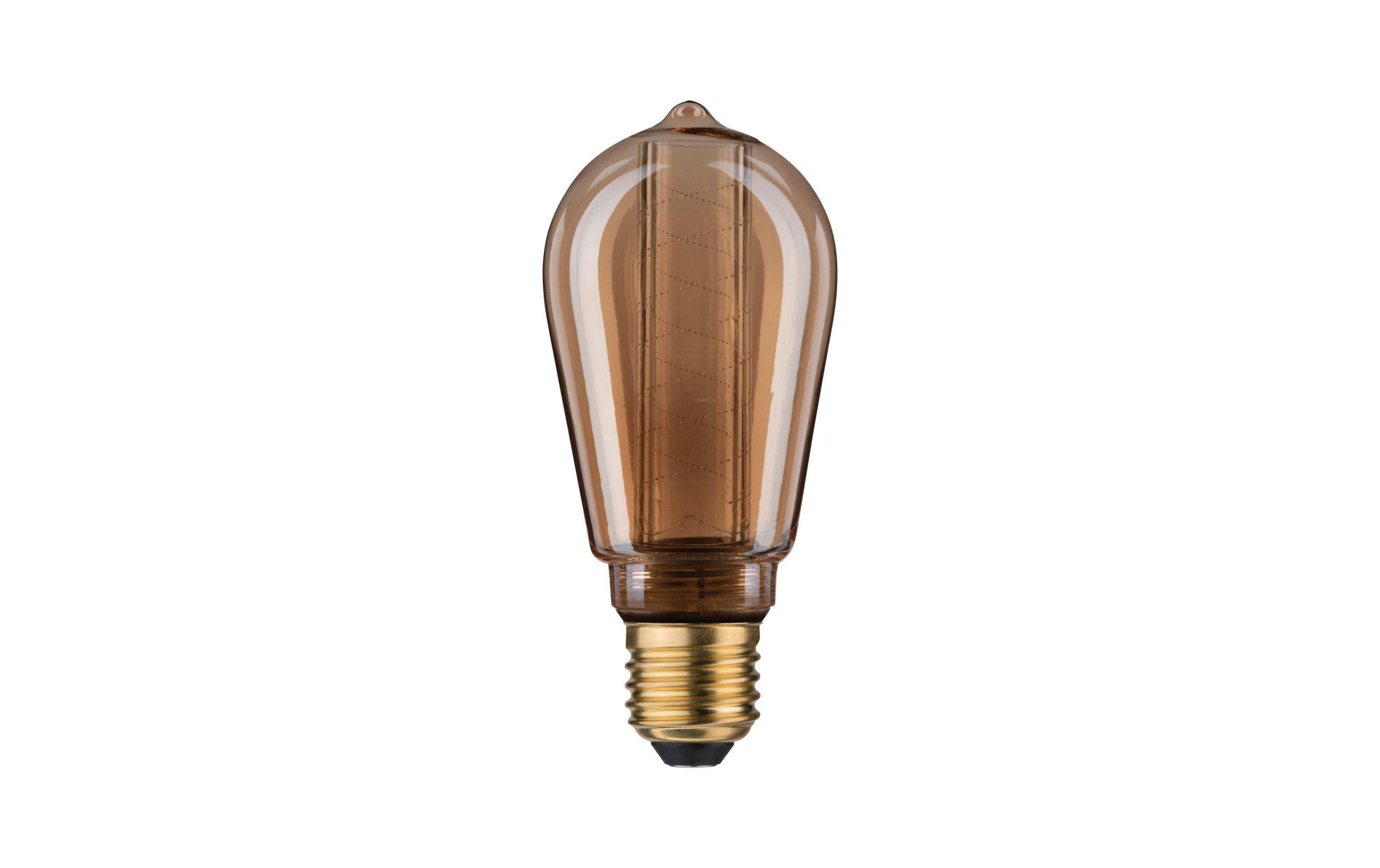 Lampe Vintage Kolben 4 W (21 W) E27 SpiralmusterVintage-Kolben ST64 mit Innenkolben Spiralmuster