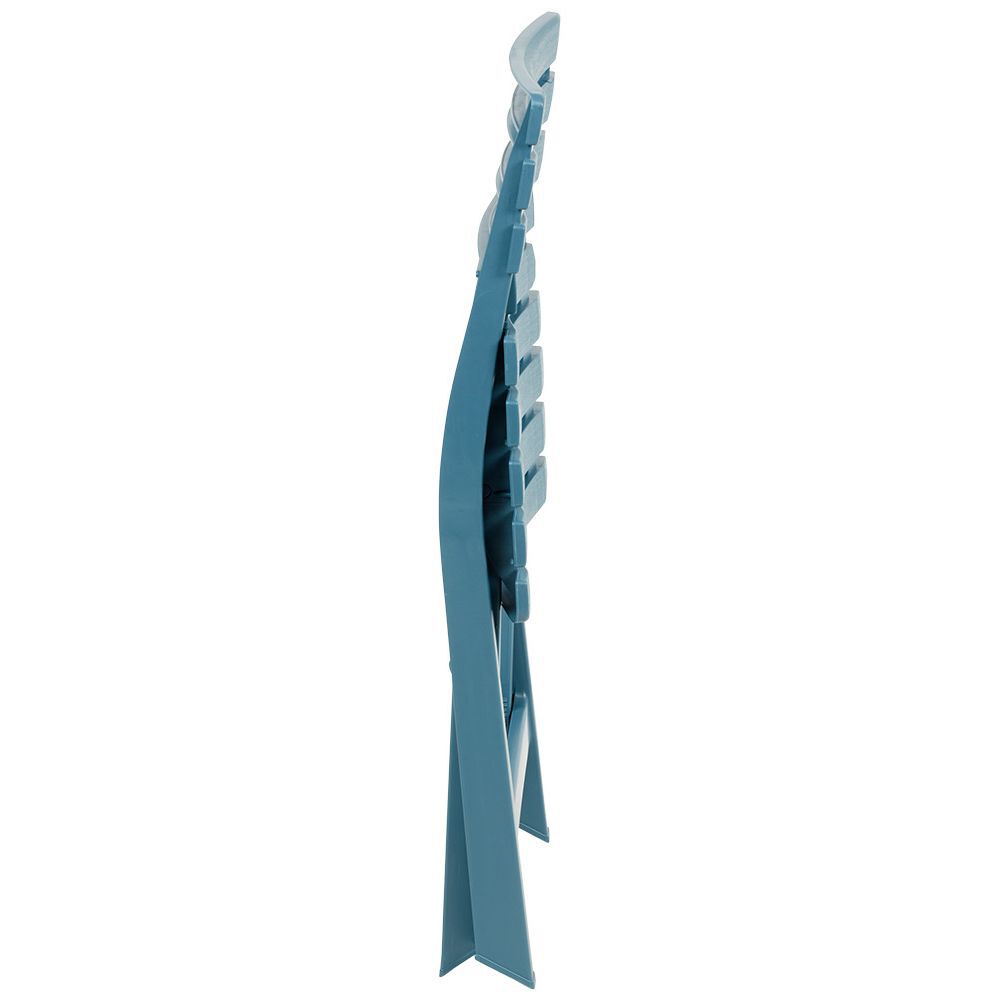 Chaise pliante Relax plastique bleu 44x41xH78cm