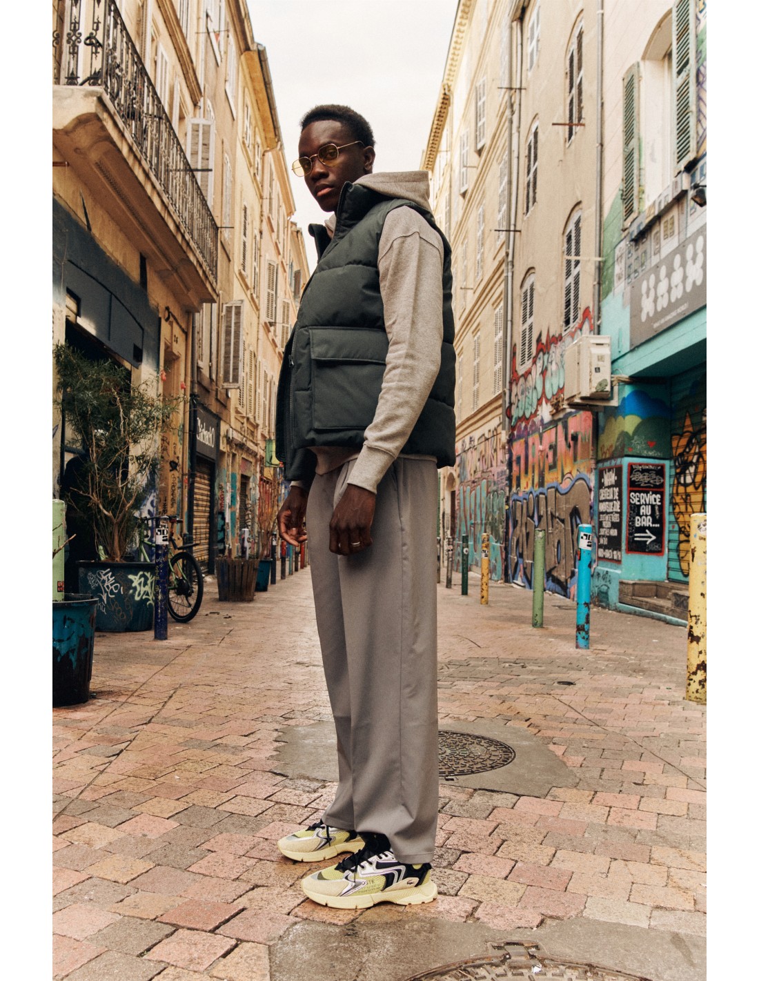 lacoste Sneakers Homme L003 Neo Sma Jaune/Noir