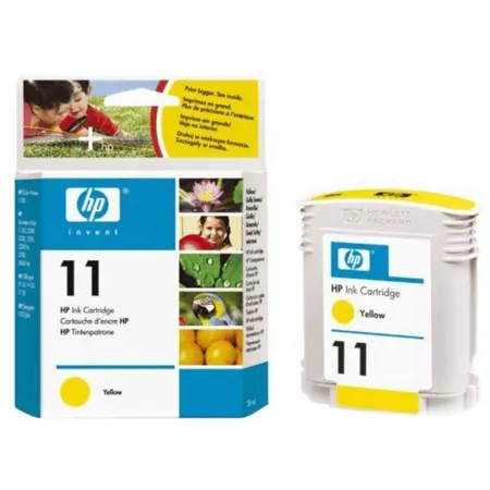 HP Original Tinte 11 (C4838AE) Inhalt: 28 ml, gelb