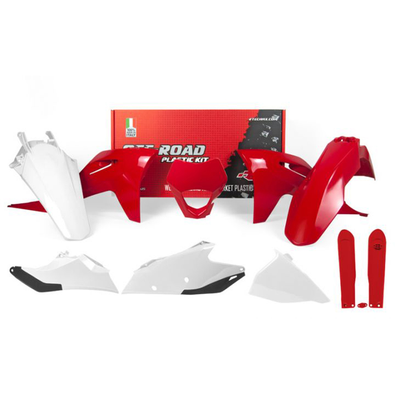 RTECHMX - Kit plastique GAS GAS EC/EC-F (2021-2022) - RKITGASOEM621 Blanc / Rouge