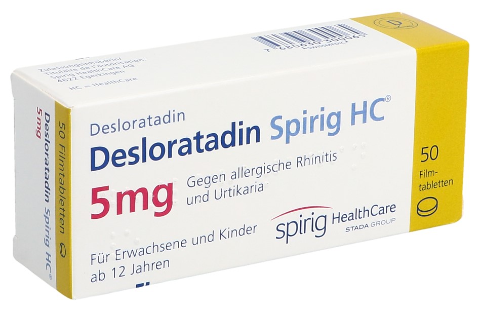 DESLORATADINE Spirig HC Filmtabl 5 mg Blist 50 Stk