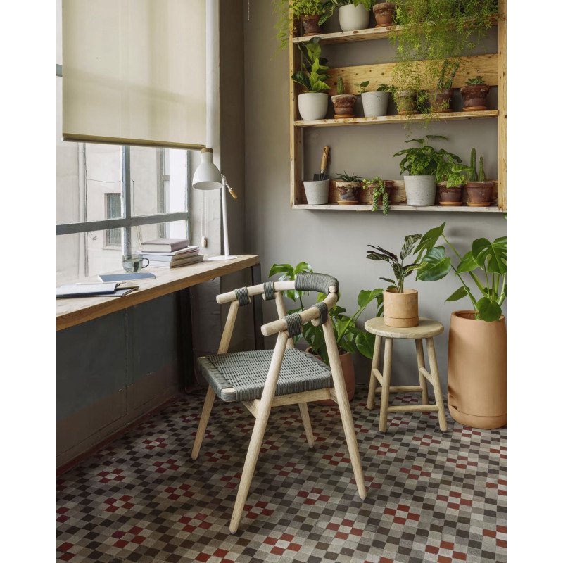 Chaise Majela - corde - bois d'eucalyptus