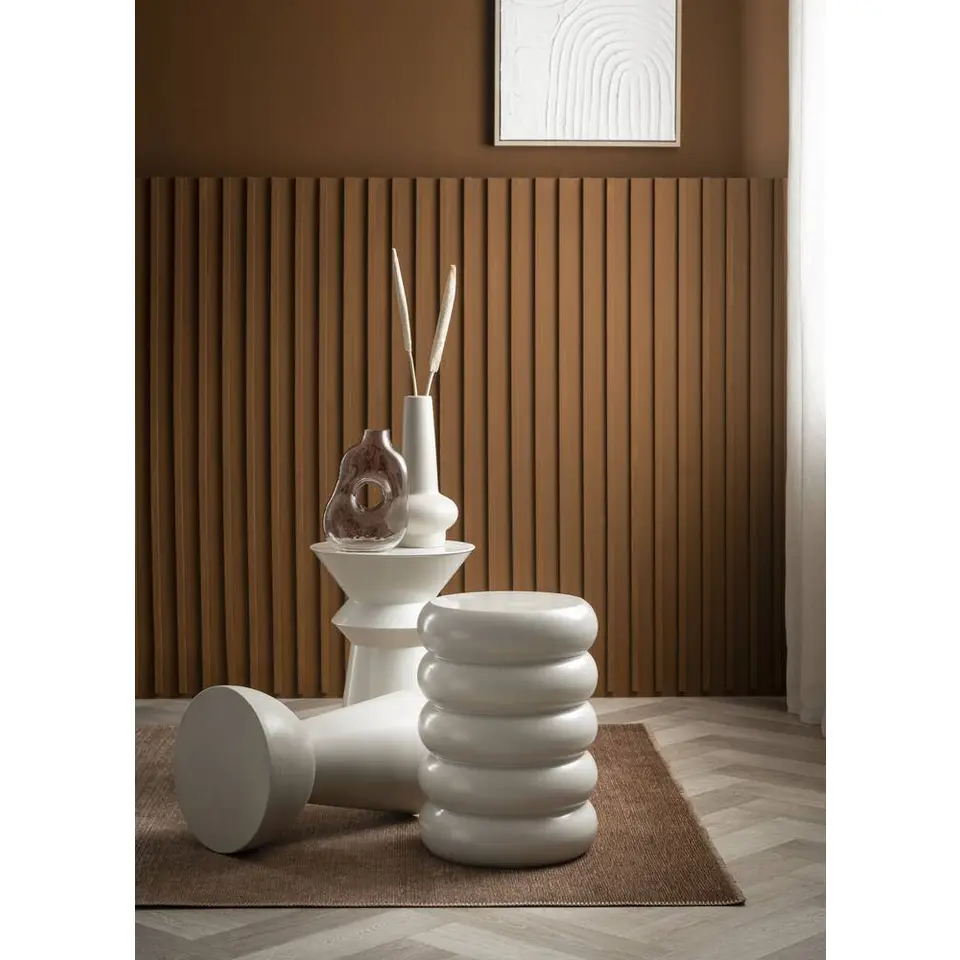 Bijzettafel Barbella - beige - 45xØ33 cm