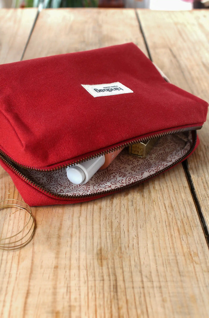 Trousse de toilette Léon Terracotta