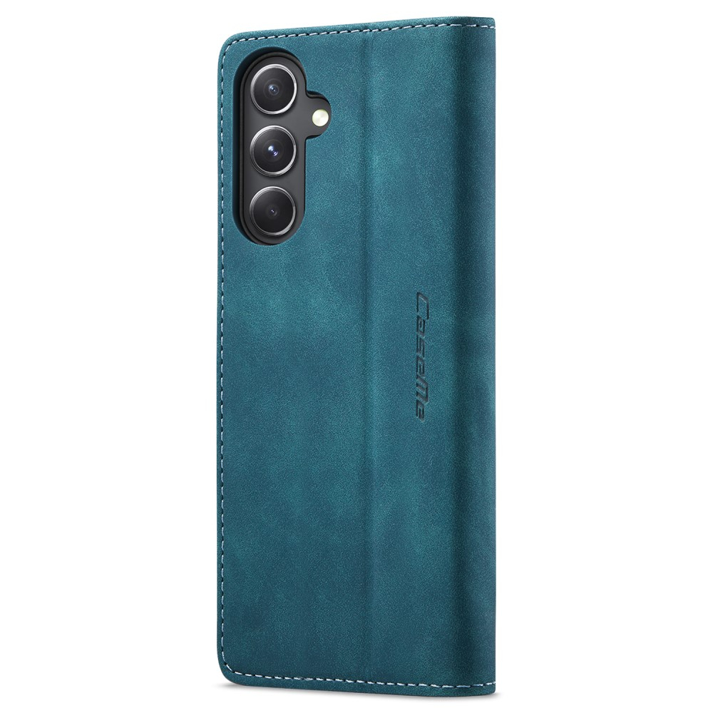 Samsung Galaxy S23 FE Leder Tasche Flip Wallet Etui mit Kartenfächern - Blaugrün