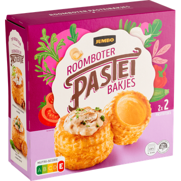 Jumbo Roomboter Pasteibakjes 4 Stuks