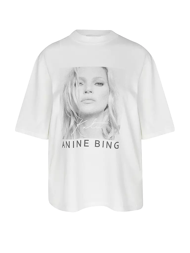 ANINE BING T-Shirt AVI TEE KATE MOSS weiss