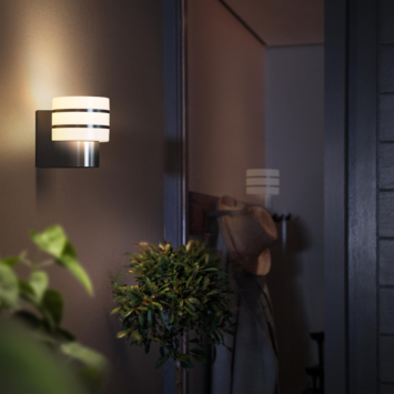 Philips Hue outdoor wandlamp Tuar RVS