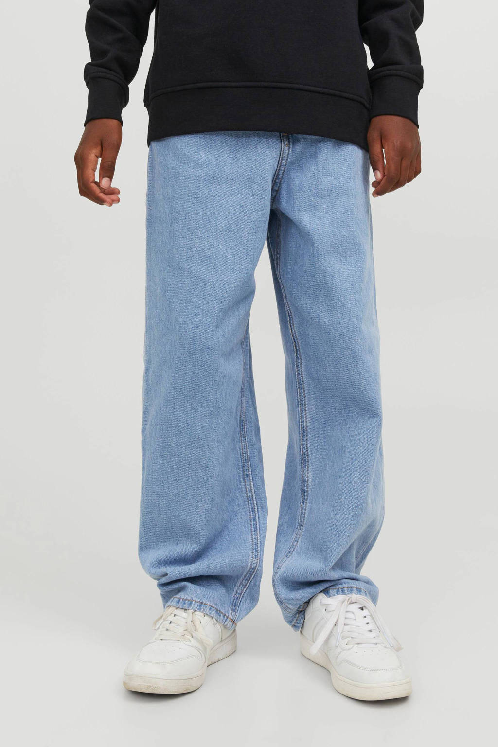 JACK & JONES high waist loose fit jeans JJIALEXlight blue denim