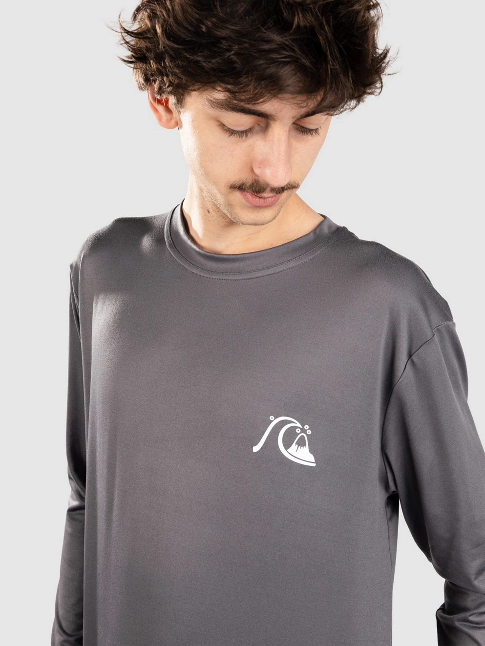 Quiksilver DNA Bubble Logo Longsleeve Lycra iron gate