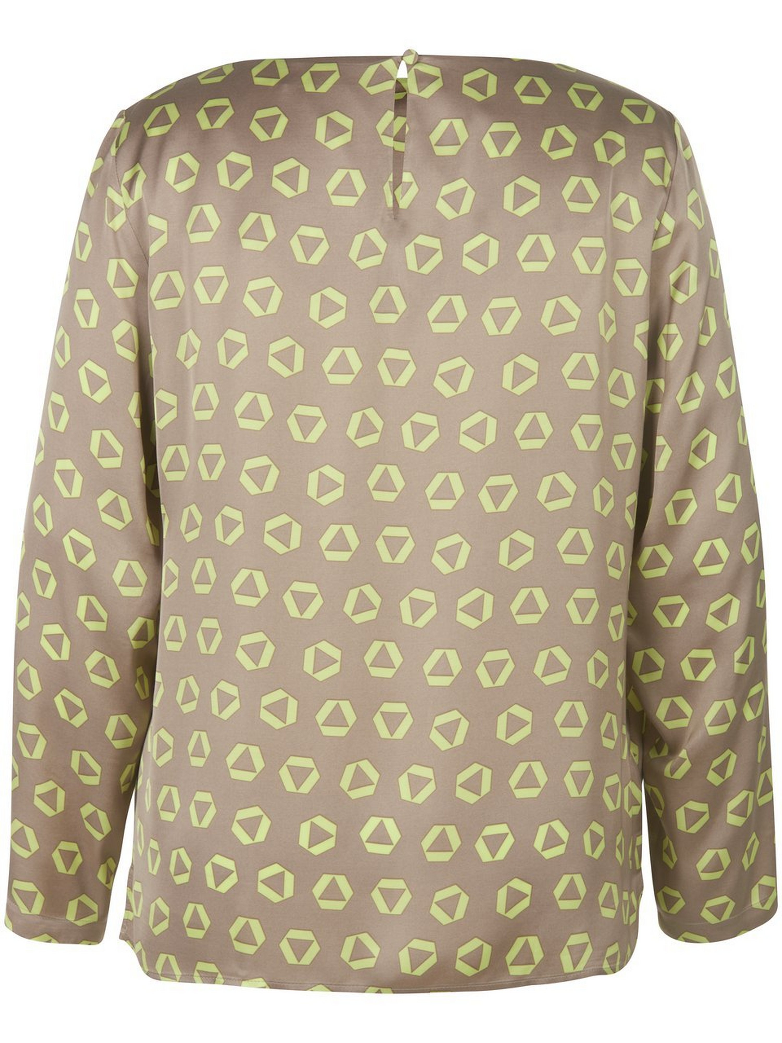 Bluse mit grafischem Allover-Muster