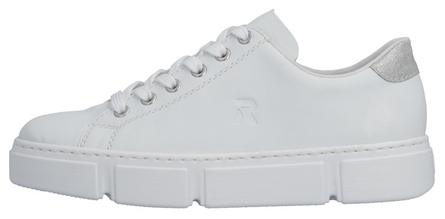 Rieker Plateausneaker  in monochromer Optik, Freizeitschuh, Halbschuh, Schnürschuh