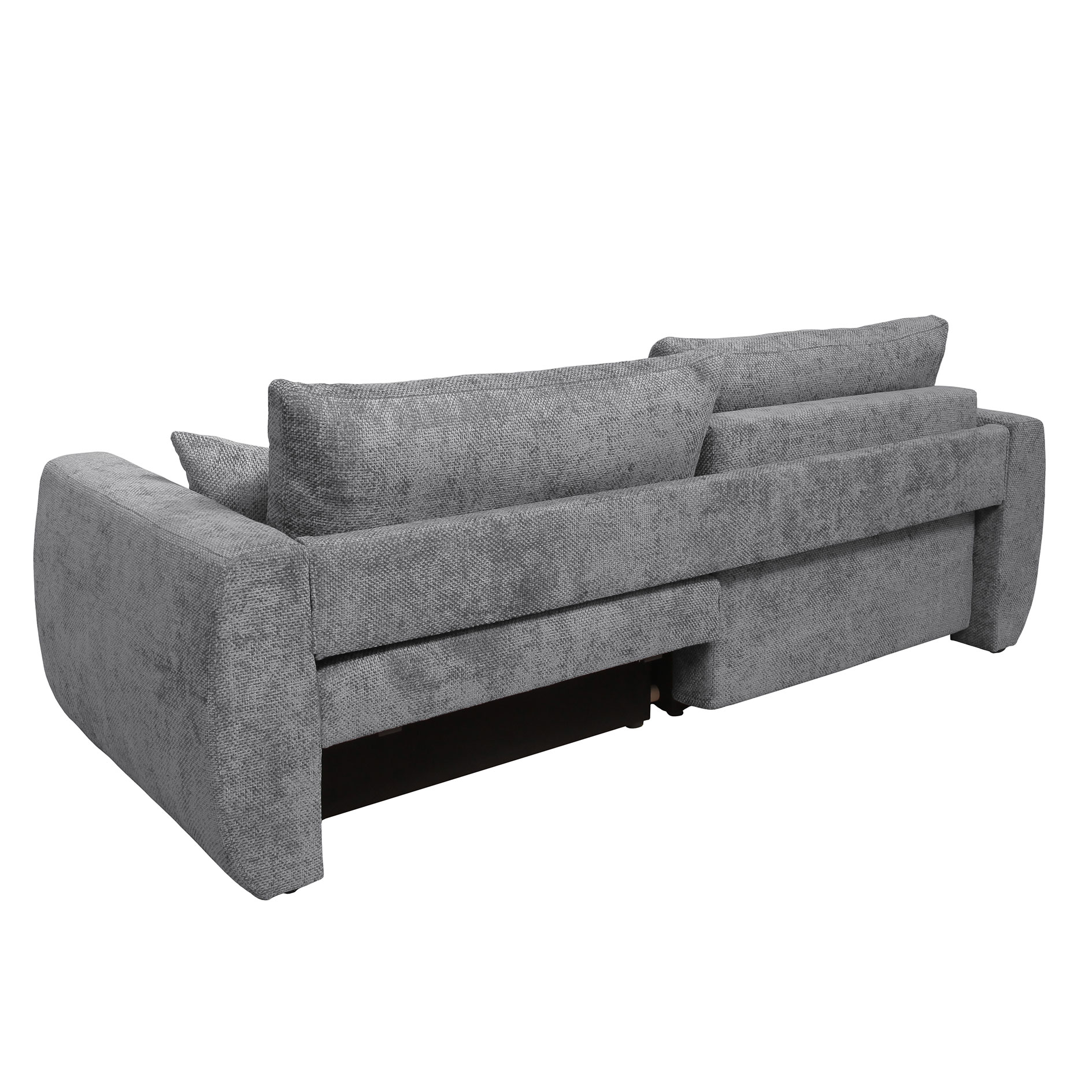 Big Sofa - anthrazit - mit Staukasten und Liegefunktion - 245 cm