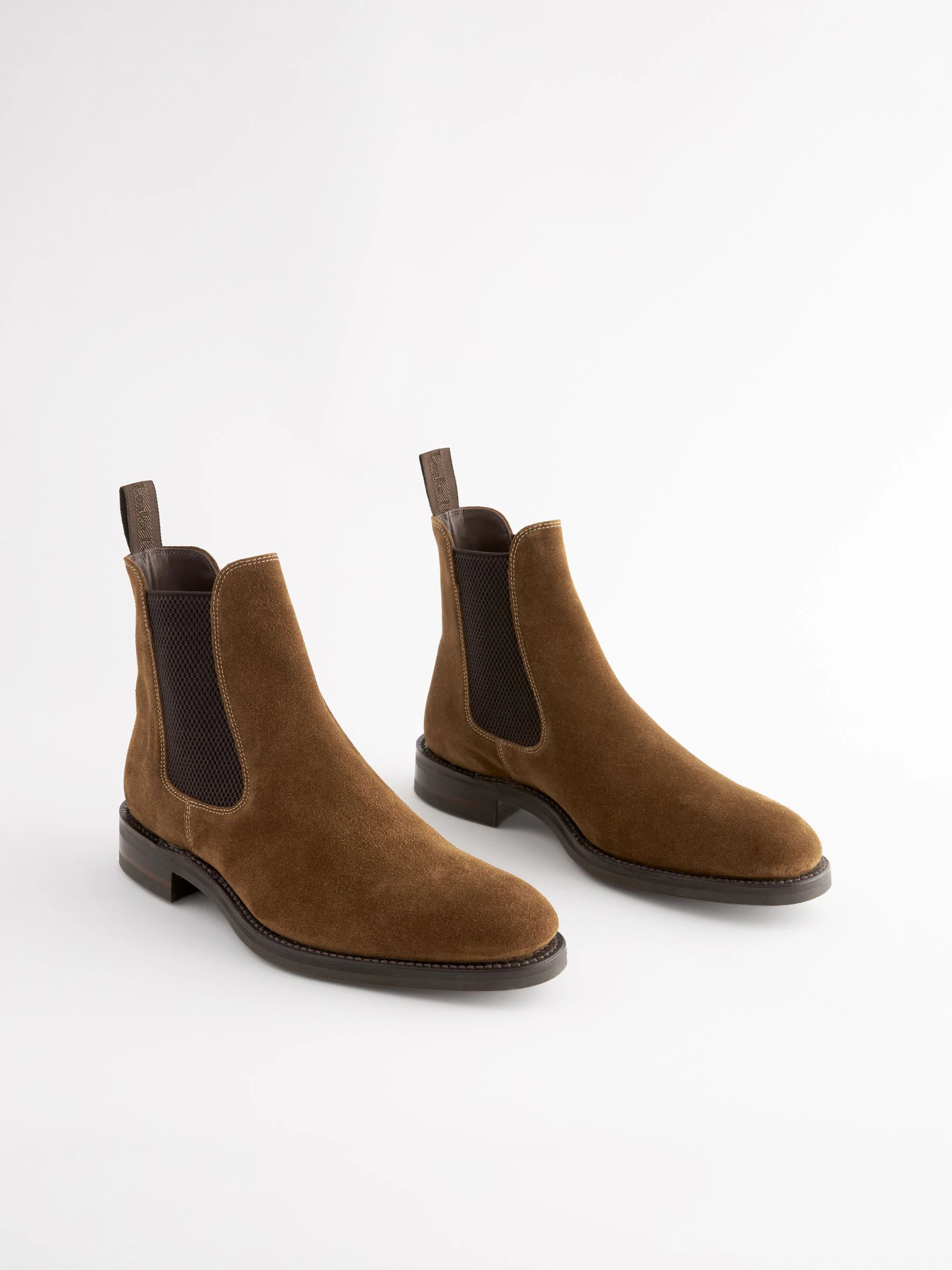 Bruin - Loake For Next suède Chelsea-laarzen