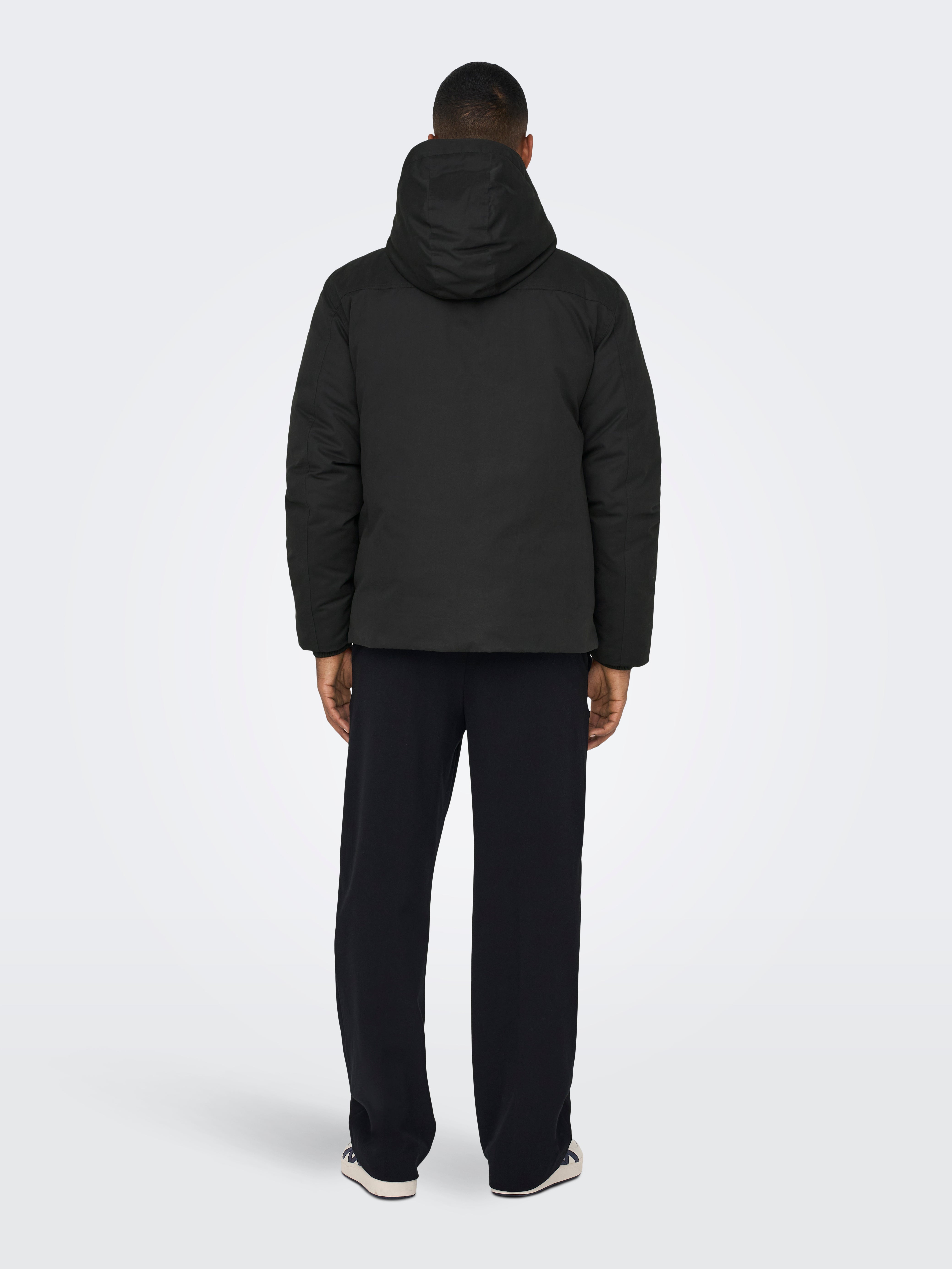 ONSCEDRIC Langer Parka Black