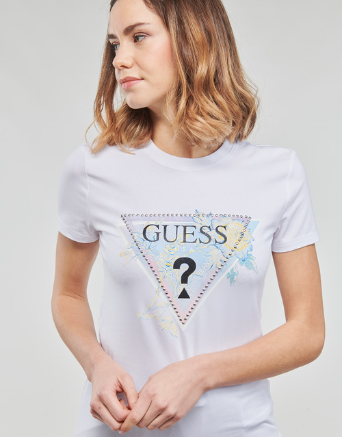 Guess - SS CN ALVA TEE - Blanc