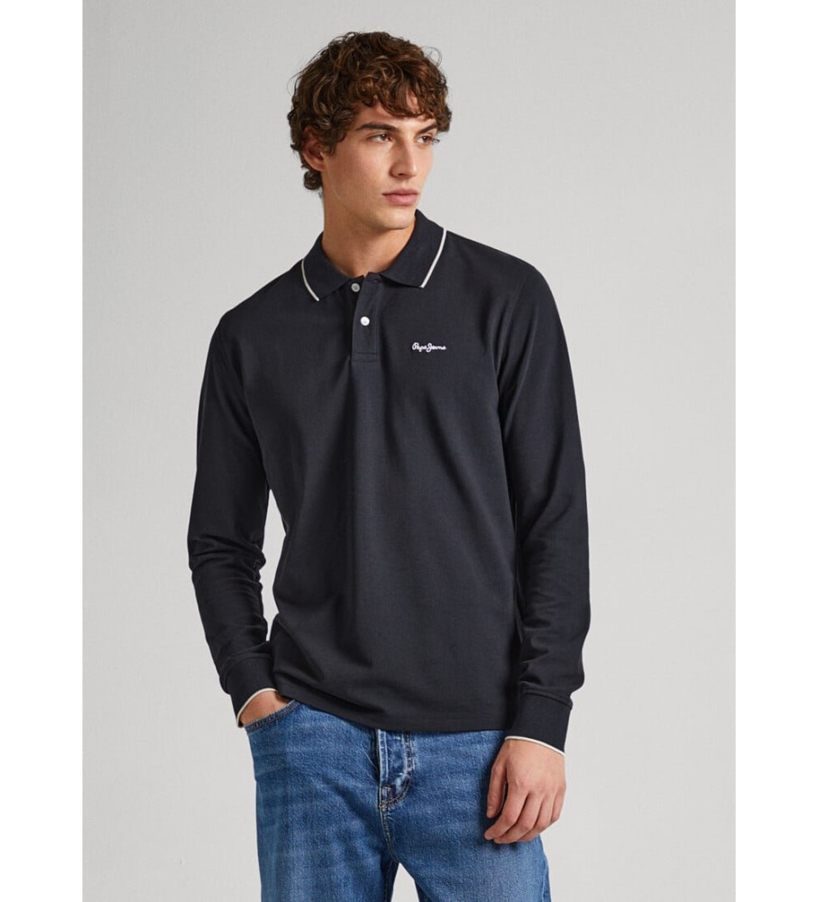 Camisa polo preta Pepe Jeans Hans