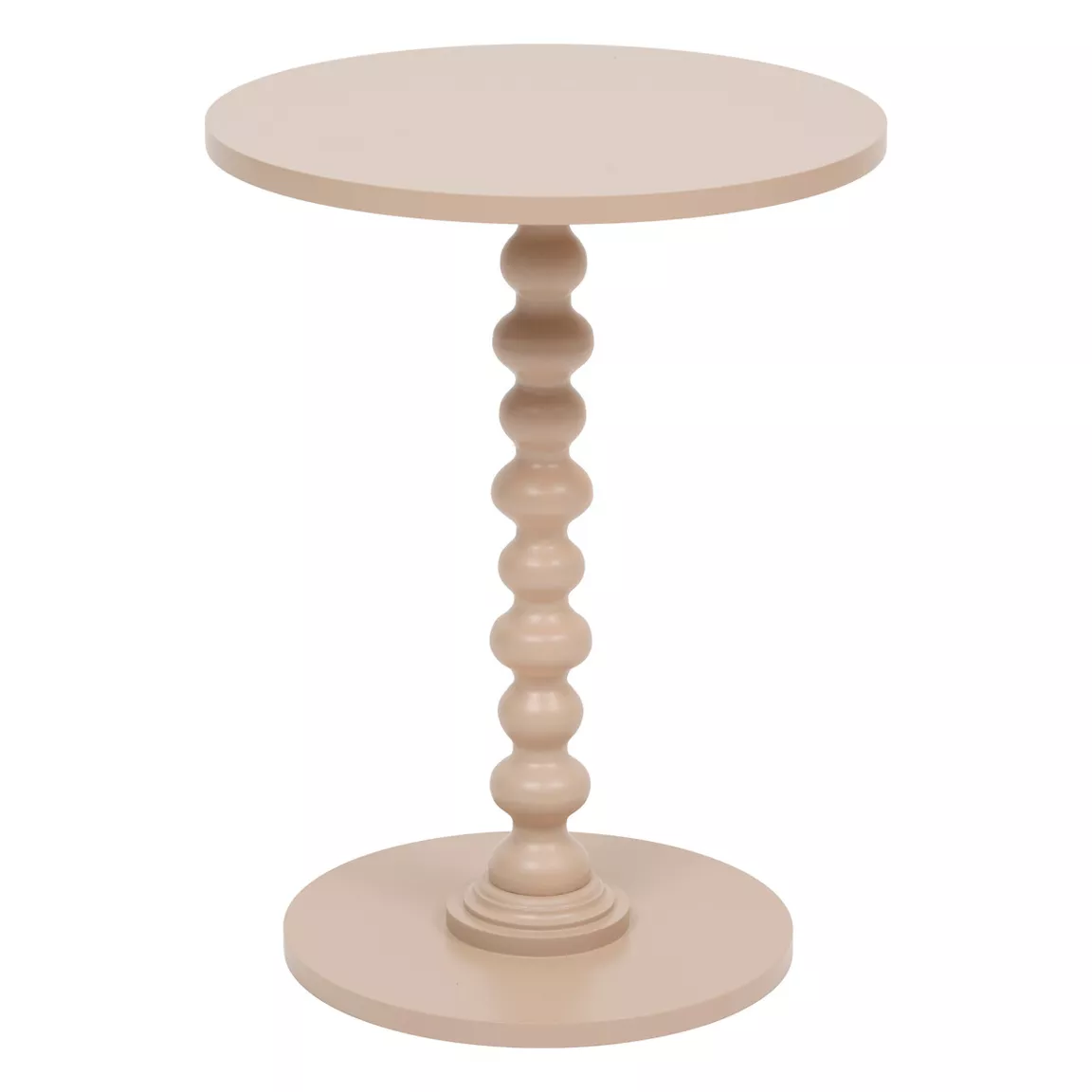Table à café ronde en bois (H50 cm) Alix Noisette