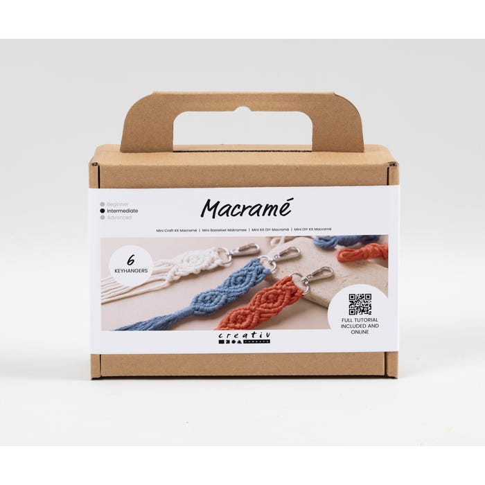 Kids hobbypakket macramé sleutelhanger
