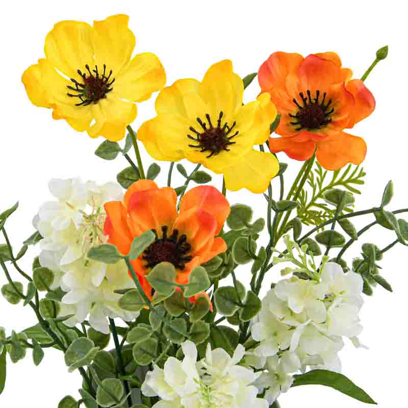 Pichet de coquelicot artificiel