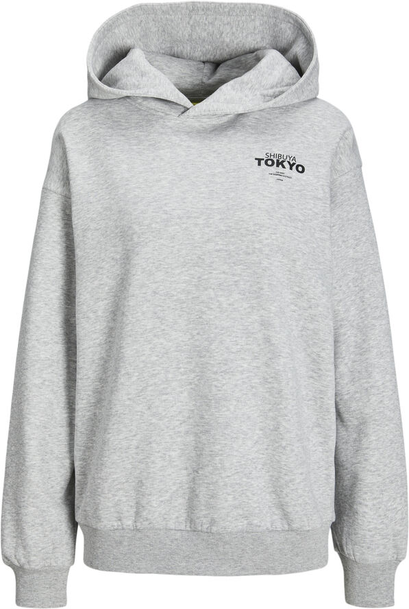 JJXX JXNELLY LOOSE LS HOOD SWT Light grey melange/tokyo