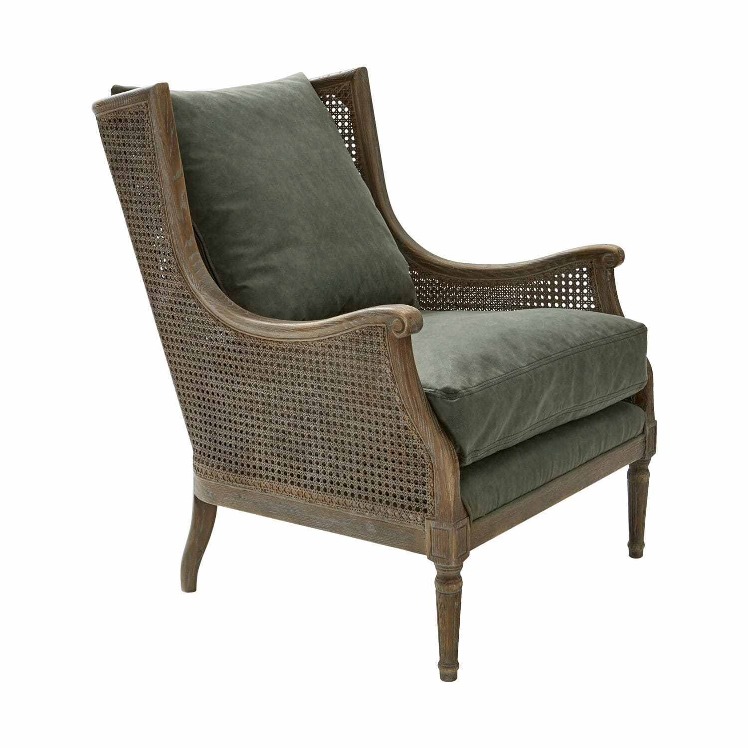 Sessel Greenbrier antikbraun/grün