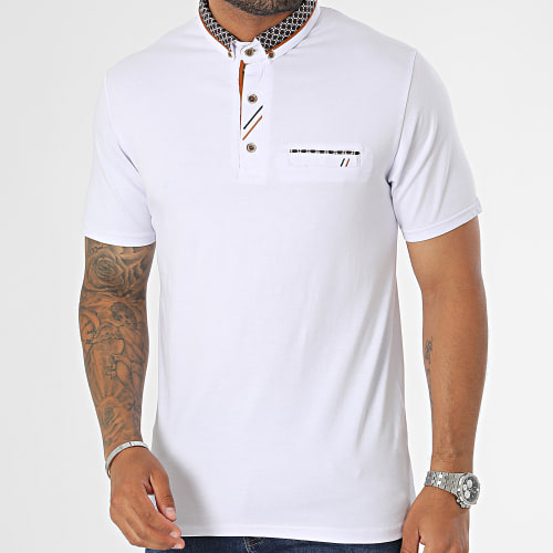 Polo Manches Courtes Blanc