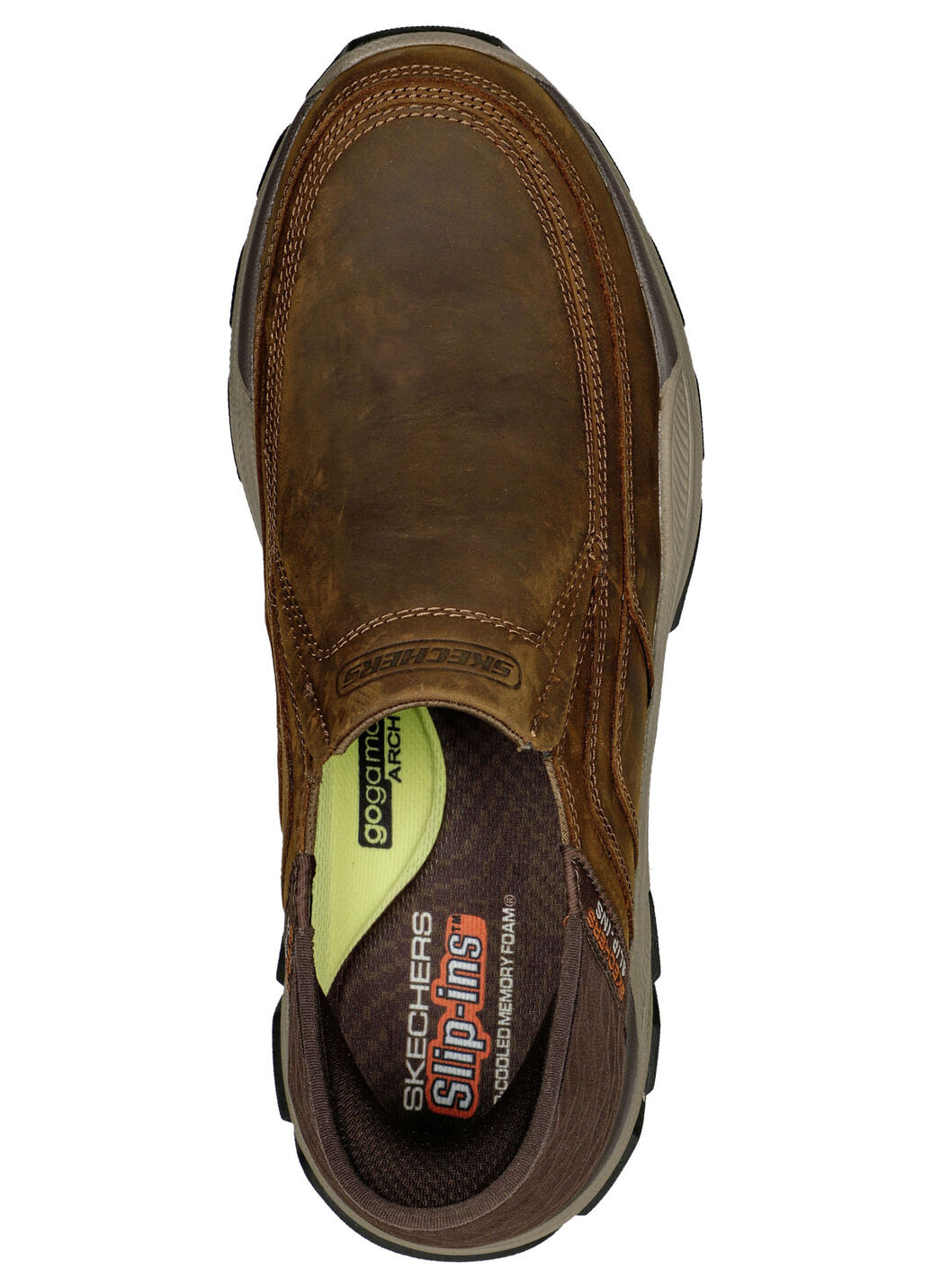 SKECHERS, bequeme Herren-Slipper, mit geformter Slip-Ins Fersenplatte