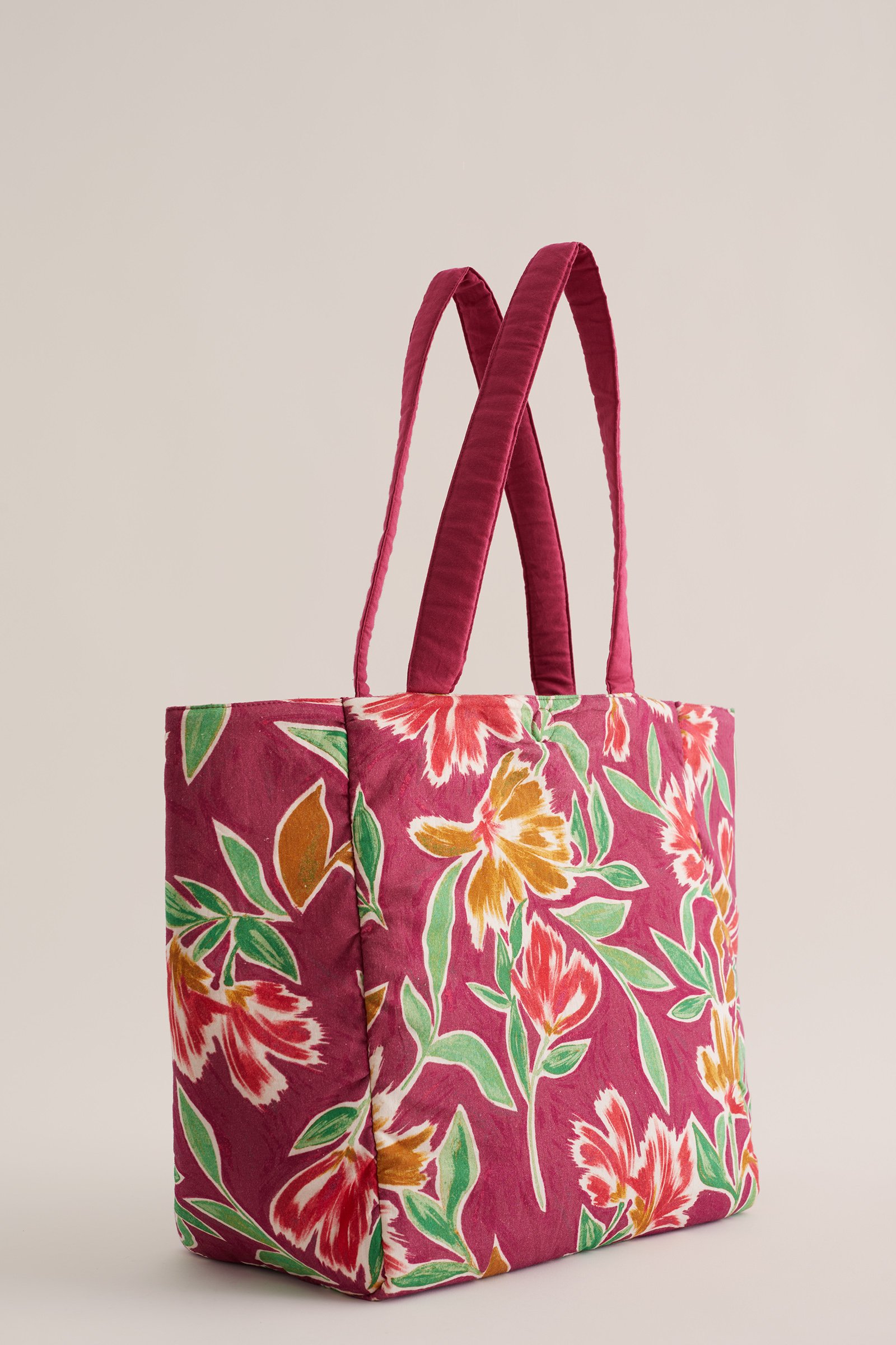 reversible tas met dessin WE Fashion Paars