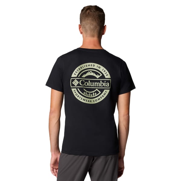T-shirt COLUMBIA RAPID RIDGE BACK GRAPHIC TEE II BLACK/BUTTON BADGE