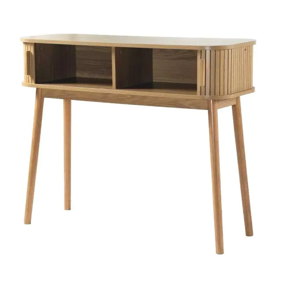 CALICOSY - Sidetable ERNEST - Licht hout - 80,5x100x35 cm