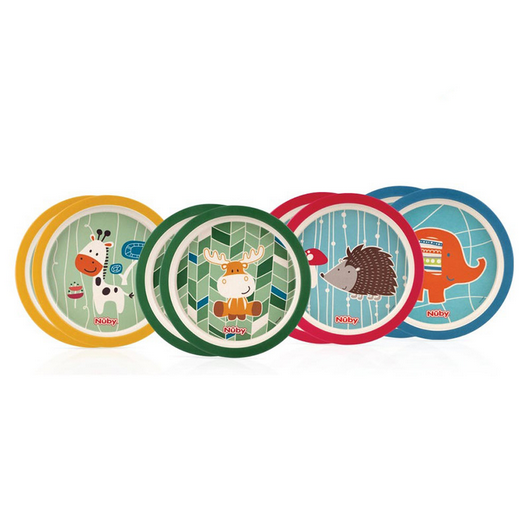 SET ASSIETTE BAMBOU - Multicolore