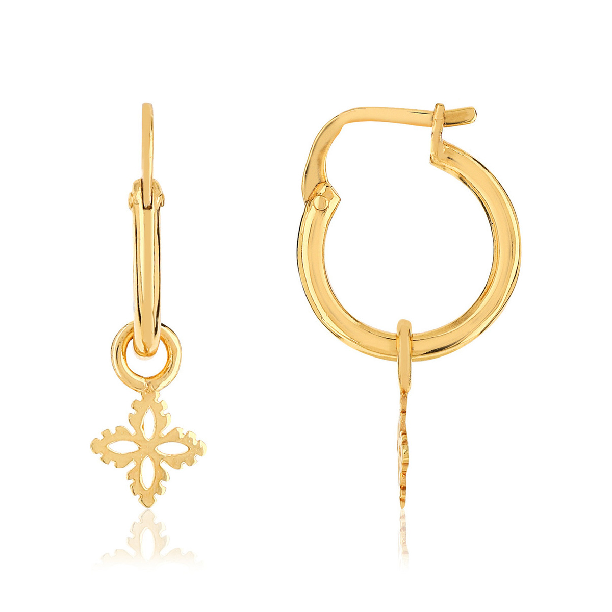 Boucles d'oreilles dorées